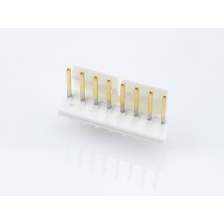 MOLEX Board Connector, 8 Contact(S), 1 Row(S), Male, Straight, 0.156 Inch Pitch, Solder Terminal, Latch,  26614080